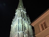 Neuer Dom, også kendt som  Mariendom i Linz. Kirken er den største i Østrig og har plads til 20.000. Tårnet er 135m
