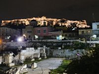 Close up af Athens Agora med Akropolis i baggrunden