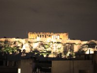 Akropolis med belysninng