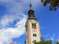 Marie kirken på Bled øen som blev bygget i slutningen af den 17 århundrede.