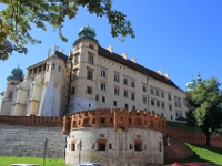 Det kongelige Wavel slot.Slottet blev bygget i 14 hundrede tallet af Casimir III the Great og var i en period hovedsæde for Polen.