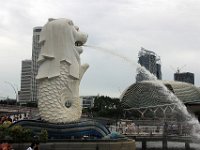 The Merlion som er Singapores vartegn.